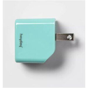 Heyday Single Port Wall Charger 12 Watts Spring Teal